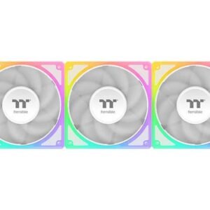 Thermaltake TOUGHFAN EX 120mm ARGB PWM Radiator Fan – White Edition (3-Pack)
