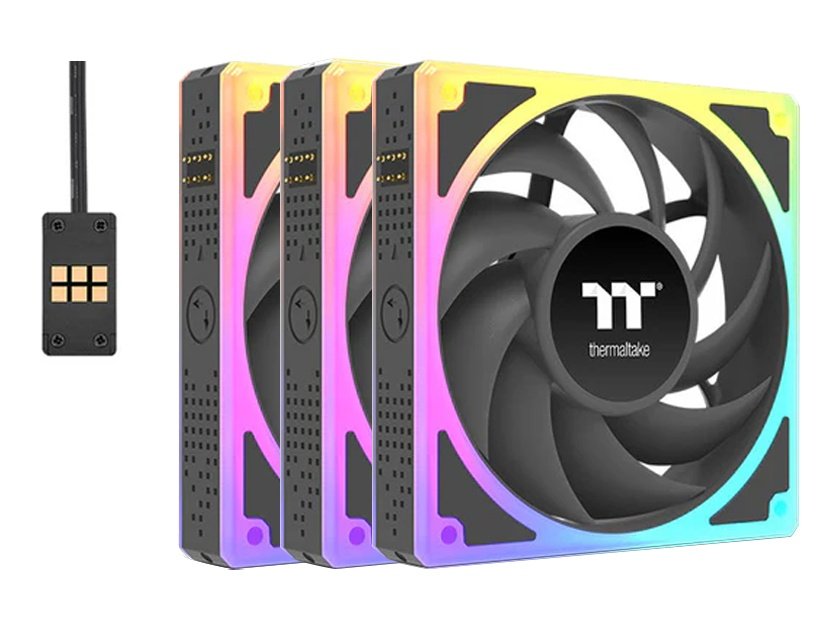 Thermaltake TOUGHFAN EX 140mm ARGB PWM Fan - Black Edition (3-Pack)