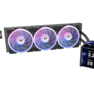 Thermaltake MINECUBE 360 Ultra ARGB 3.95″ Quad-LCD Cube Display All-In-One Liquid CPU Cooler – Black