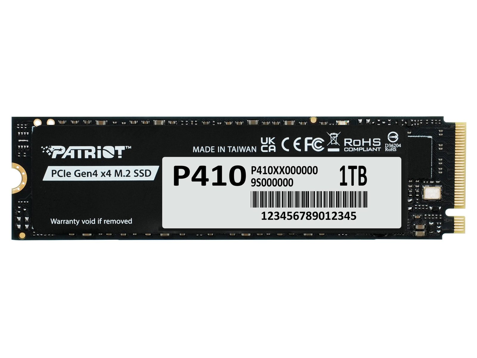 Patriot P410 Gen4 5000 1TB NVMe M.2 SSD