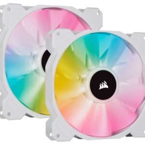 Corsair iCUE SP140 RGB ELITE Dual Fan Kit Cooling Fan – White