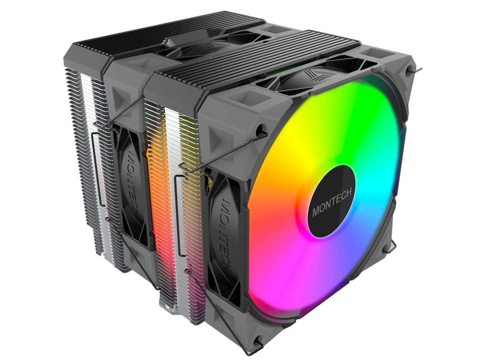 Montech NX600 ARGB Dual Tower 6 Heat Pipes CPU Cooler - Black