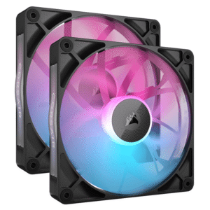 Corsair iCUE LINK RX140 RGB 140mm PWM Fan – Black (Twin Starter Kit)