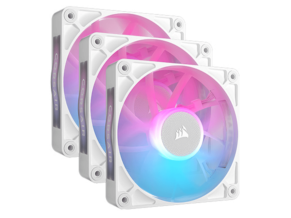 Corsair iCUE LINK RX120 RGB 120mm PWM Fan - White Triple Starter Kit