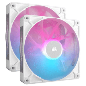 Corsair iCUE LINK RX140 RGB 140mm PWM Fan Twin Starter Kit – White