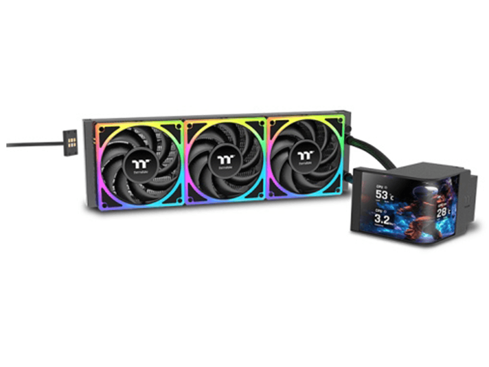 Thermaltake MAGCurve 360 Ultra ARGB with 6.67" Curved AMOLED Display AIO Liquid CPU Cooler