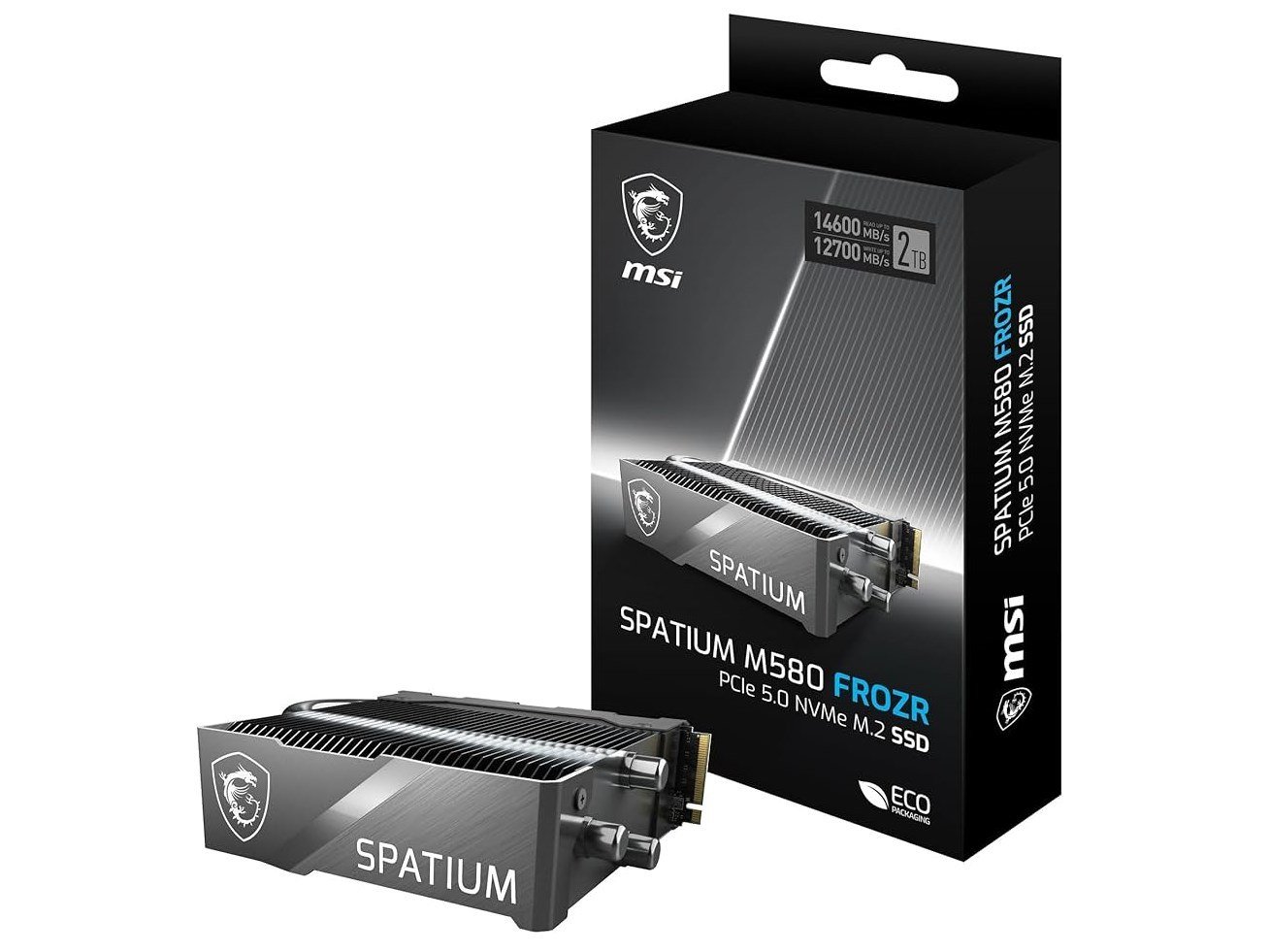 MSI SPATIUM M580 FROZR 2TB NVMe PCIe 5.0 M.2 2280 SSD