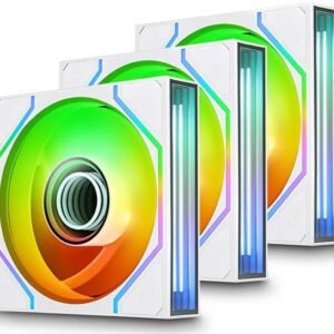 Thermaltake SWAFAN 120 EX INFINITY ARGB Sync 120mm Case Fan – Snow Edition (3-Pack)
