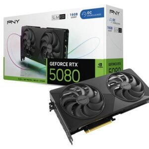 PNY GeForce RTX 5080 Slim OC 16GB GDDR7 Dual Fan Graphics Card