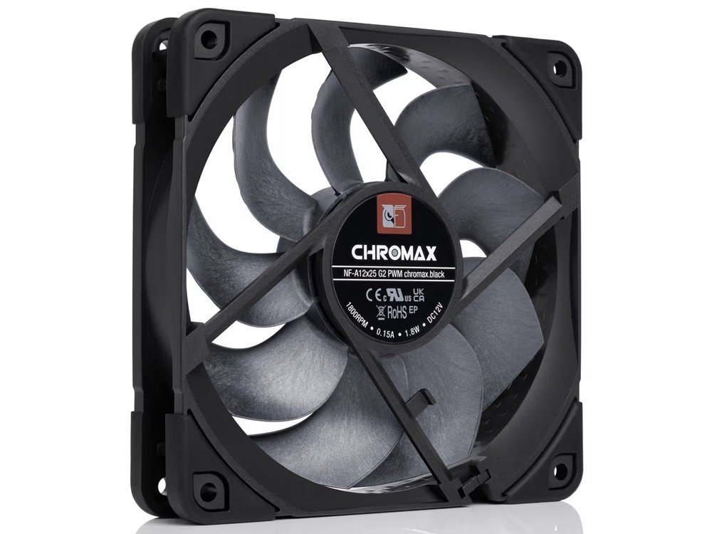 Noctua NF-A12x25 G2 PWM chromax.black 120mm 1800 RPM SSO2 Case Fan