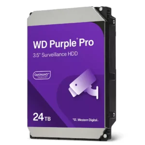 Western Digital WD Purple Pro 24TB 3.5″ 7200RPM 512MB SATA Surveillance Internal Hard Drive