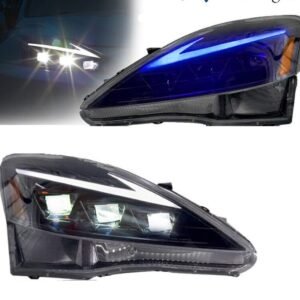 LED Projector Headlights For 2006-2013 Lexus IS250 IS350 ISF Dynamic Blue DRL
