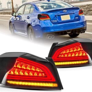 VLAND Smoked Lens LED Tail Lights For 2014-2021 Subaru WRX & Subaru WRX STI With sequential Signals