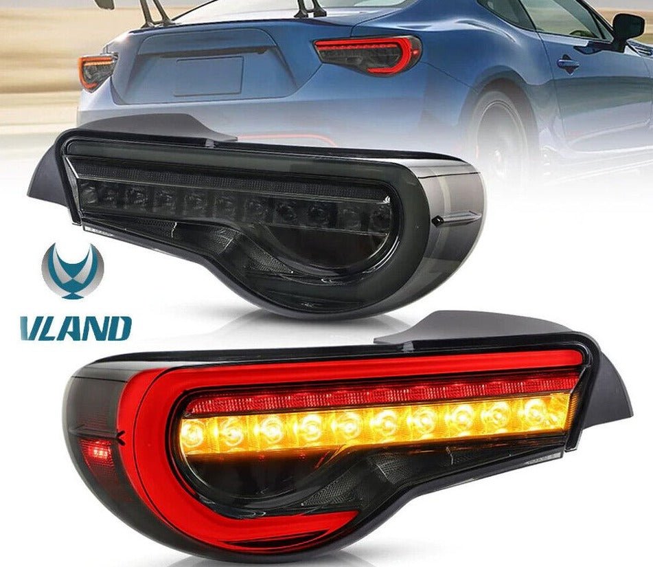 VLAND SMOKED LED Taillights 13-19 toyota 86 13-20 Subaru BRZ NEW