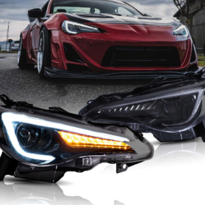 NEW Vland Headlights for 86/BRZ/FRS 2012-2021 – Sequential and Black Housing