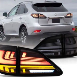 2010-2015 Lexus RX Full LED Tail Lights Start-up Animation Rear Lamps 2 Pcs