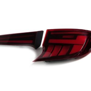 Autoglo Australia Smoked Red Tail Lights For Toyota Corolla Hatchback 2018-2024 With Start UP Animation
