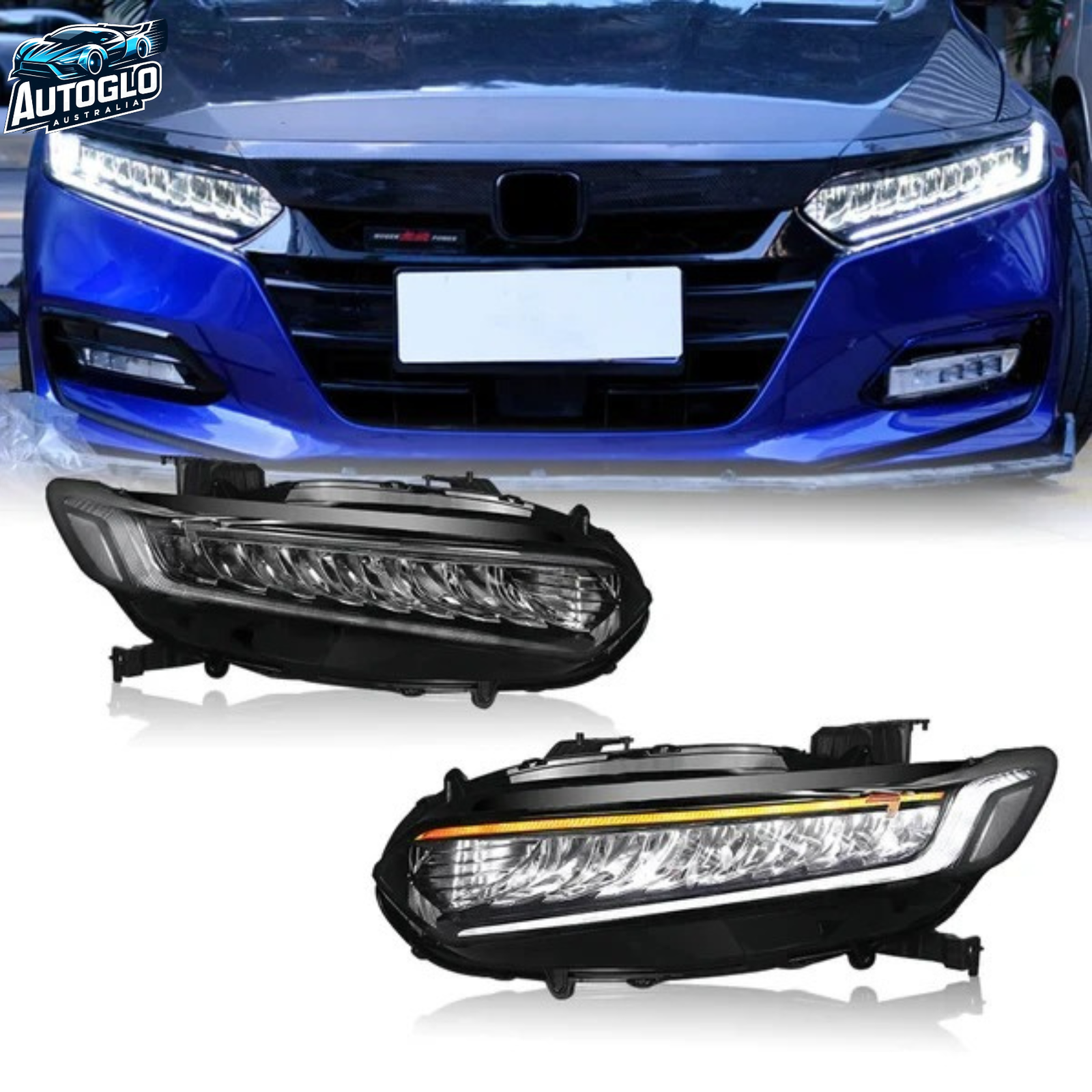 Autoglo Australia LED Headlights For 2018 - 2021 Honda Accord