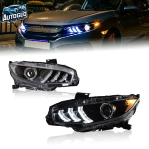 Autoglo Australia 10th Gen Mustang Style LED Headlight For 2016 – 2021 Honda Civic