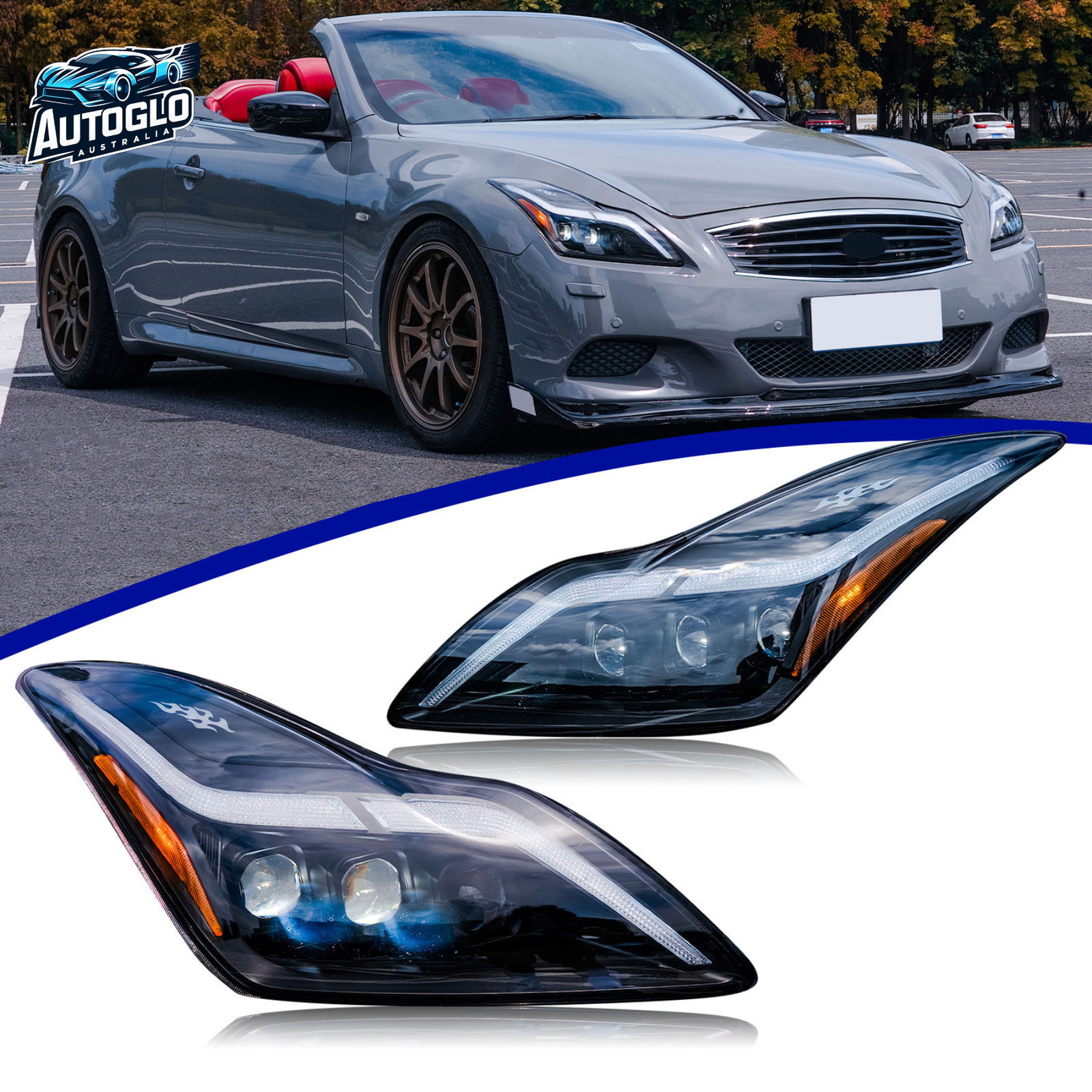 Autoglo Australia Headlight for Nissan Infiniti G37 (2009–2013)
