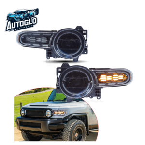 VLAND LED Dual Beam Headlights For Toyota FJ Cruiser 2007-2017 with Dynamic Animation Lighting
