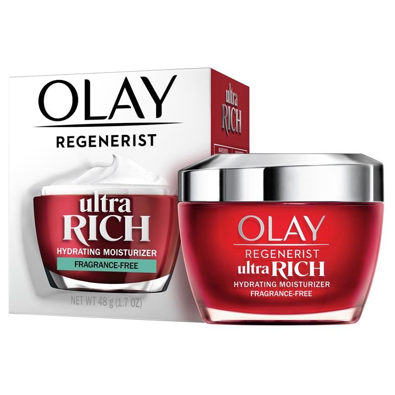 Olay Regenerist Ultra Rich Hydrating Cream Fragrance Free 48g+490:490