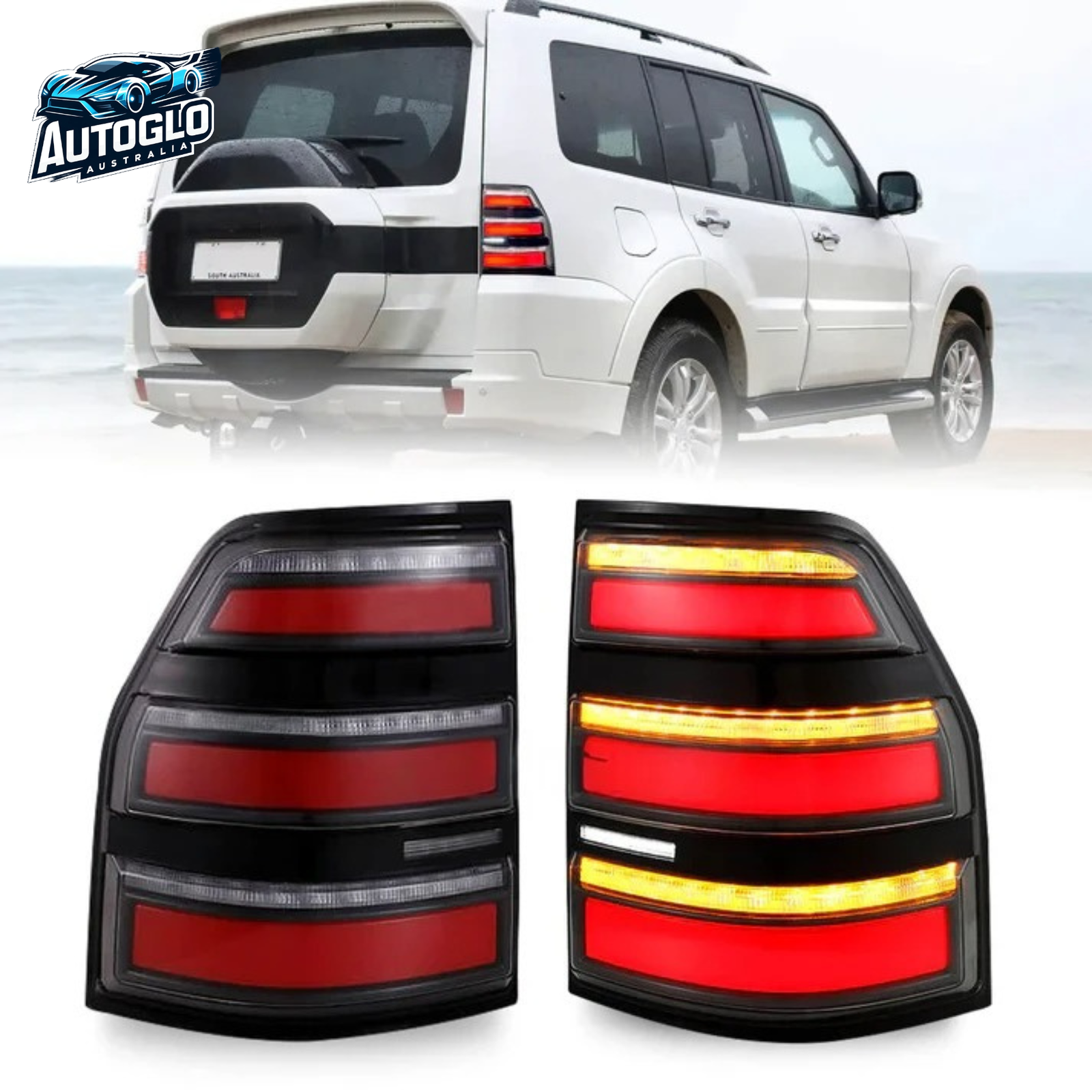 Autoglo Australia 2006-2021 LED Tail Lights For Mitsubishi Pajero