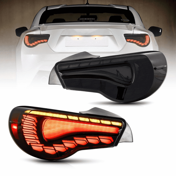 VLAND smoked dragon scale Tail Lights fit For 2012-20 Toyota 86 Subaru BRZ 13-21