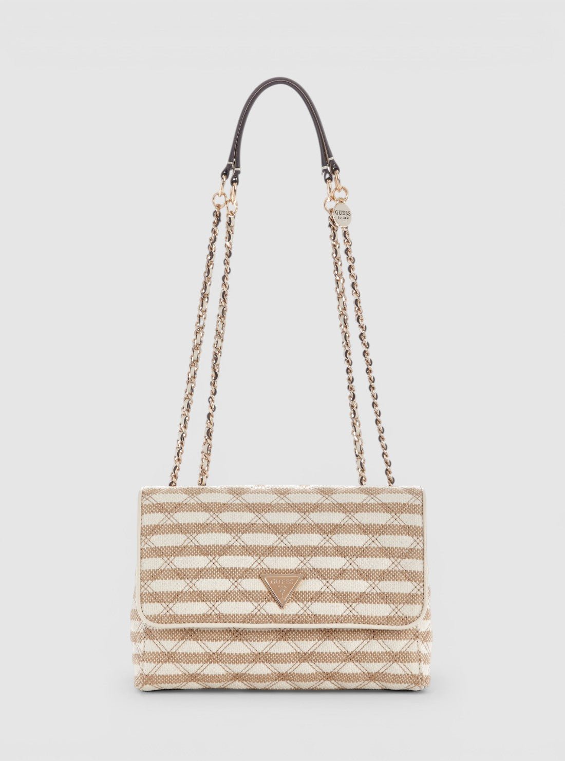 Brown multi giully ii convertible flap bag