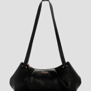 Black amorette shoulder satchel bag