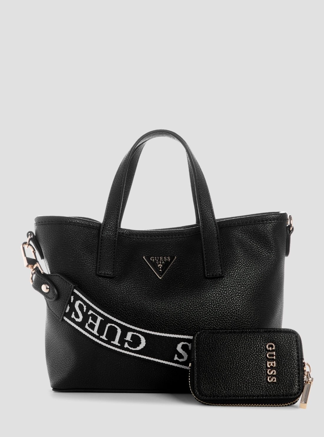 Black latona ii mini tote bag