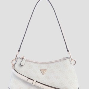 White logo noelle shoulder crossbody bag