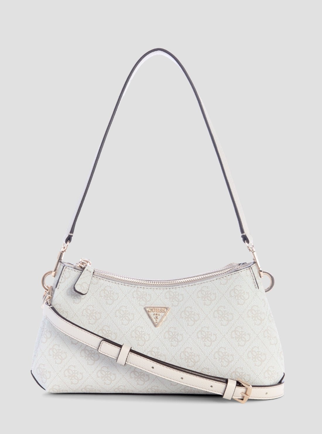 White logo noelle shoulder crossbody bag