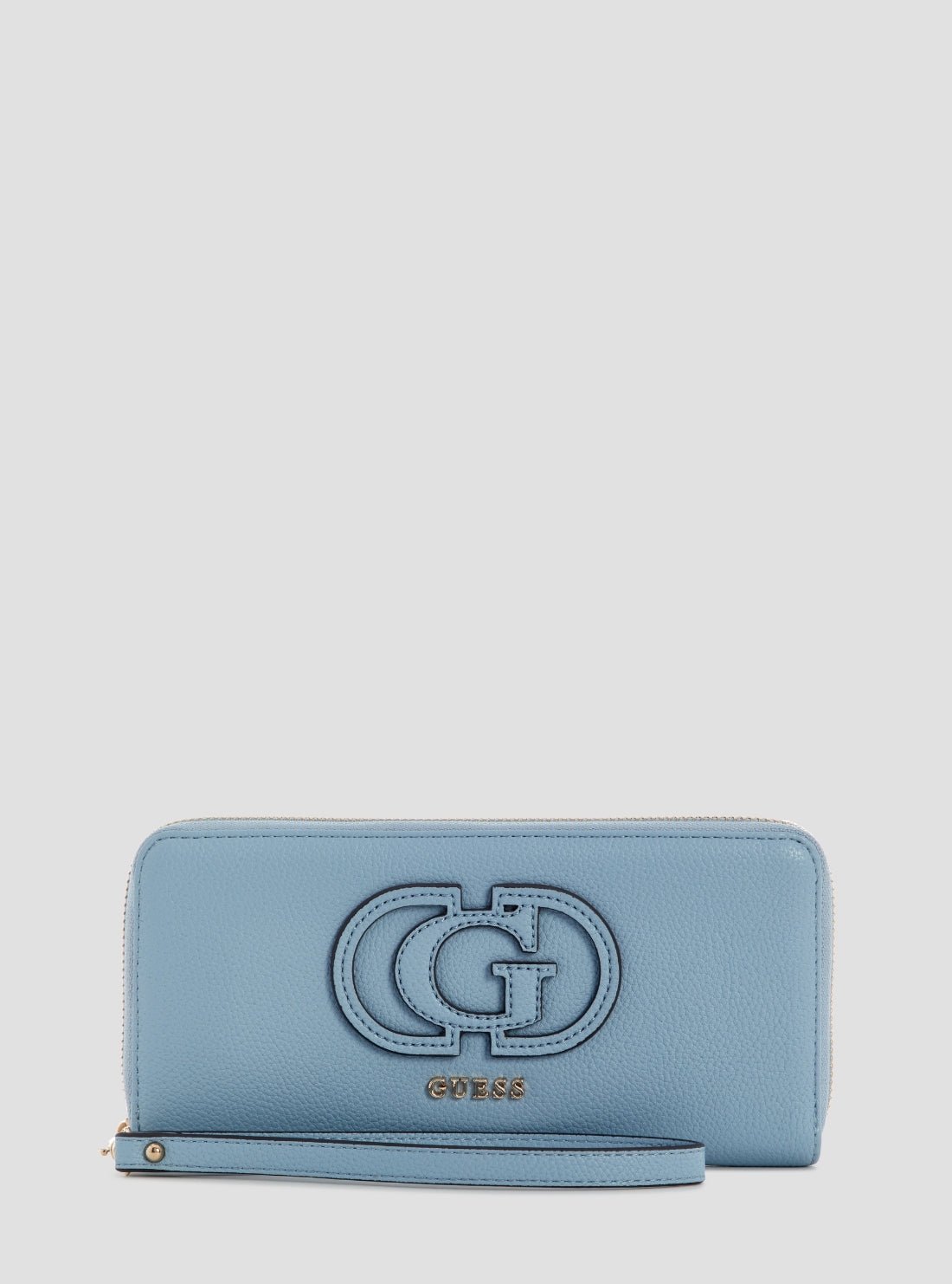 Blue isola large zip around wallet