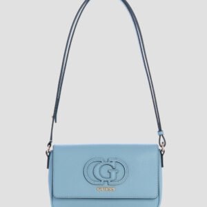 Light blue isola convertible crossbody flap bag