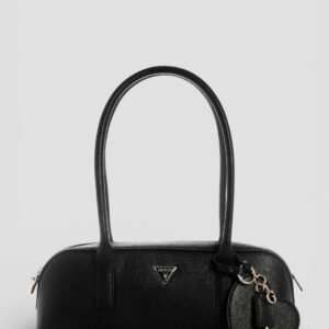 Black isobel small shoulder satchel bag