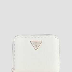 White isobel small zip around wallet