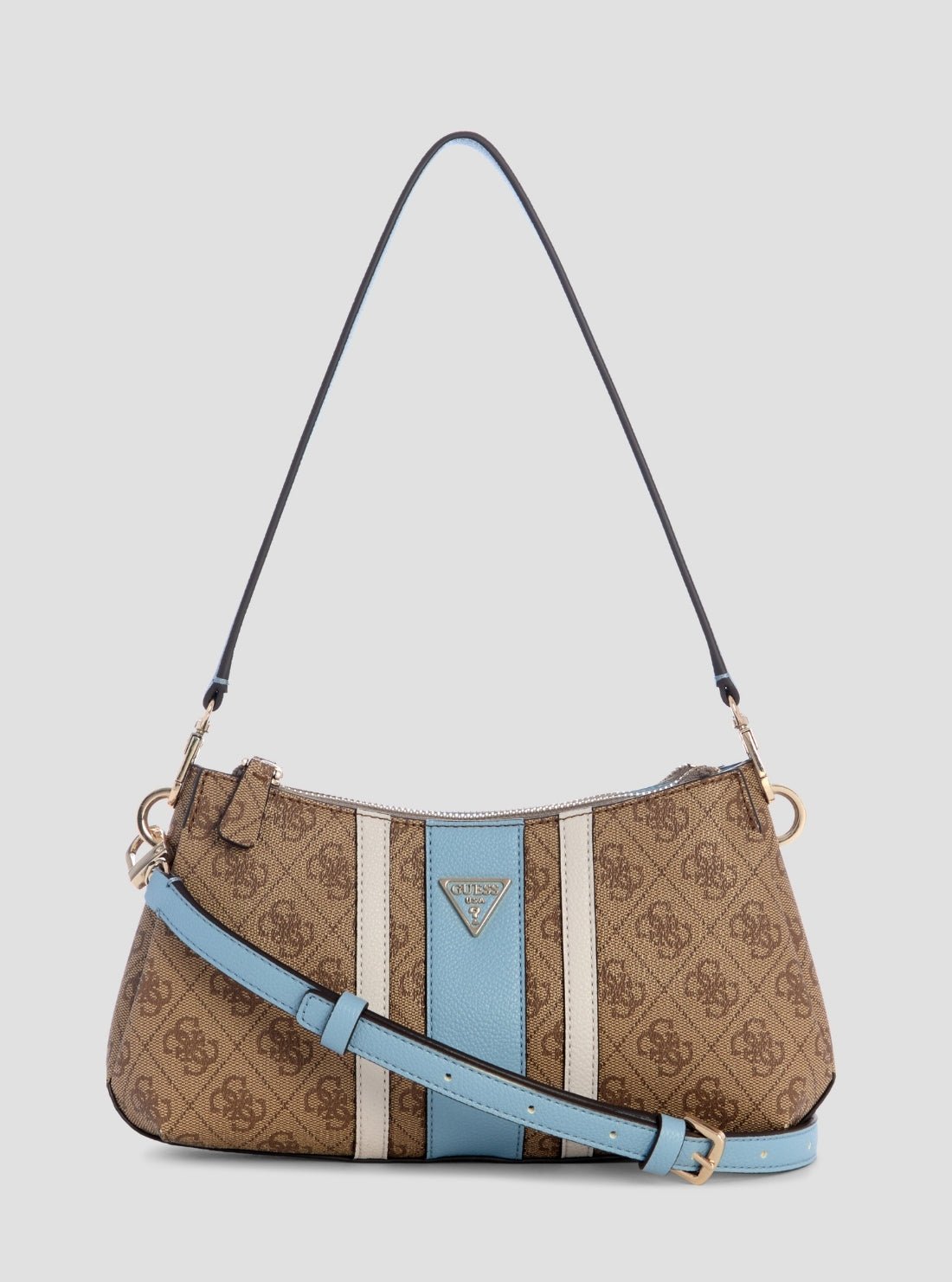 Brown blue noelle ii mini shoulder crossbody bag