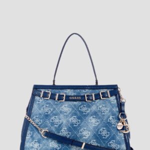 Blue logo dovie satchel bag