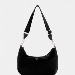 Eco black gemma hobo shoulder bag