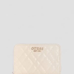 White isemay medium zip around wallet