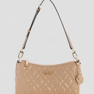 Pale mocha logo isemay shoulder bag