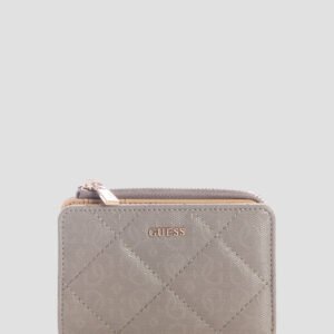 Dark taupe libby zip around card case