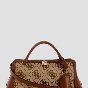Brown logo audrey small girlfriend satchel