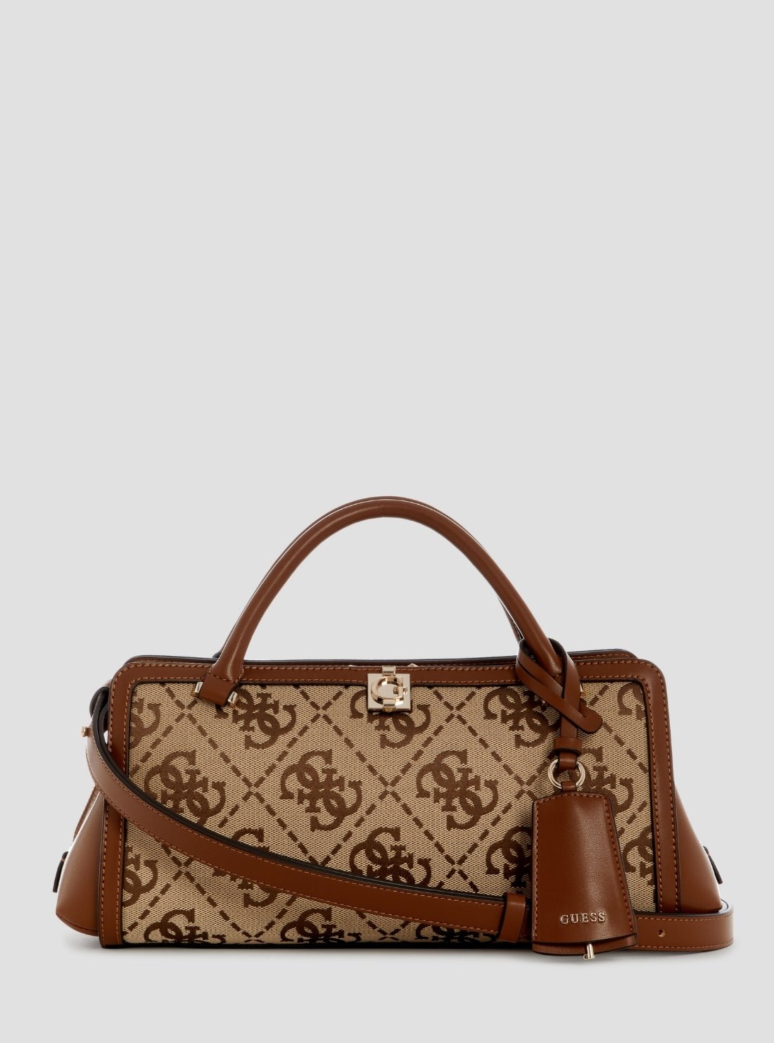 Brown logo audrey small girlfriend satchel