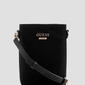 Black follie travel chit chat crossbody bag