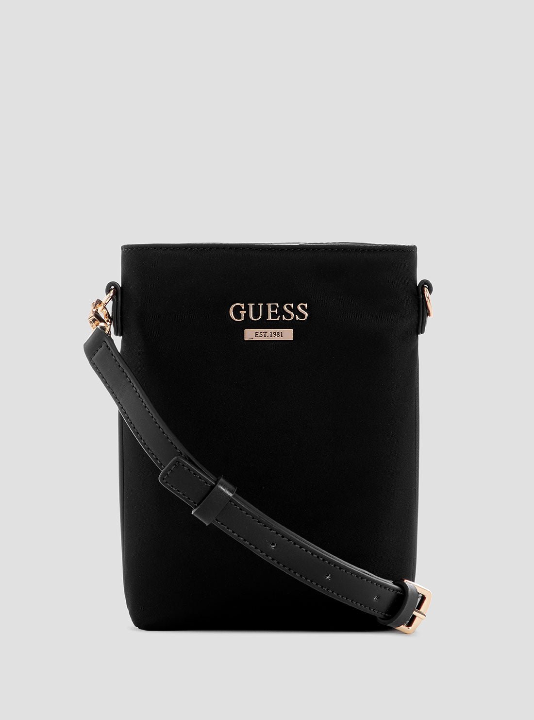 Black follie travel chit chat crossbody bag
