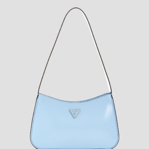 Blue arnela top zip shoulder bag