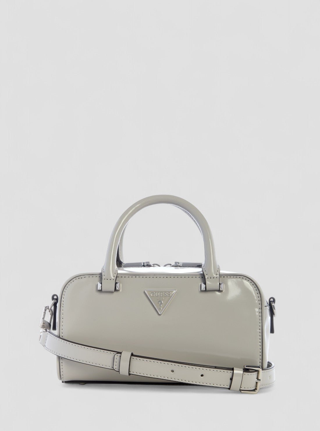 Light taupe arnela mini satchel bag
