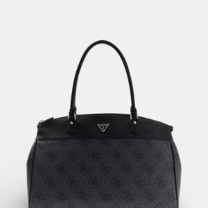 Black logo berta deluxe dome tote bag